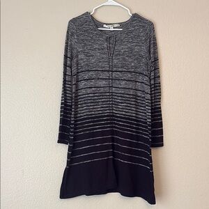 Max Studio - Size Small - Black & Gray Sweater Dress